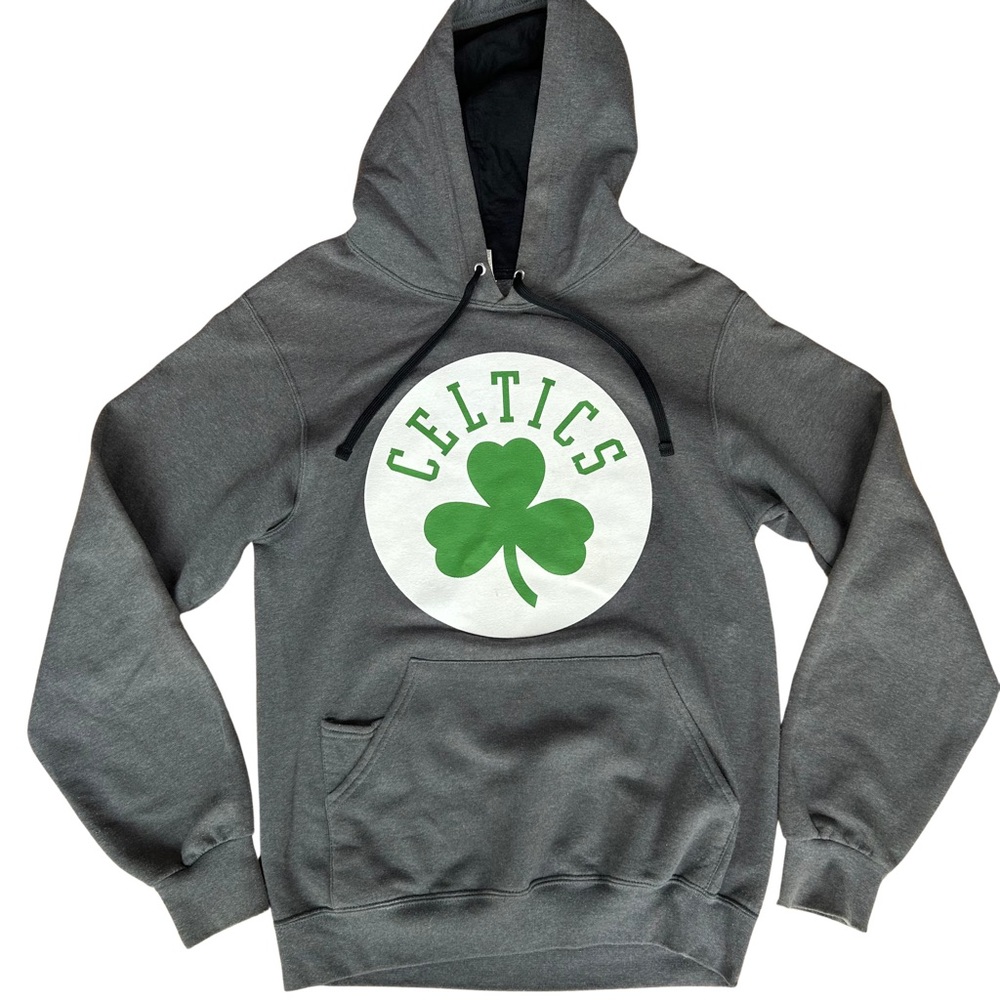 Gray and Green Shamrock Sweatshirt Hoodie